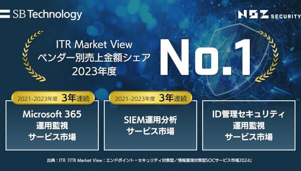 SBT、ITRの調査レポートでSOCサービスの3市場でシェア1位を獲得